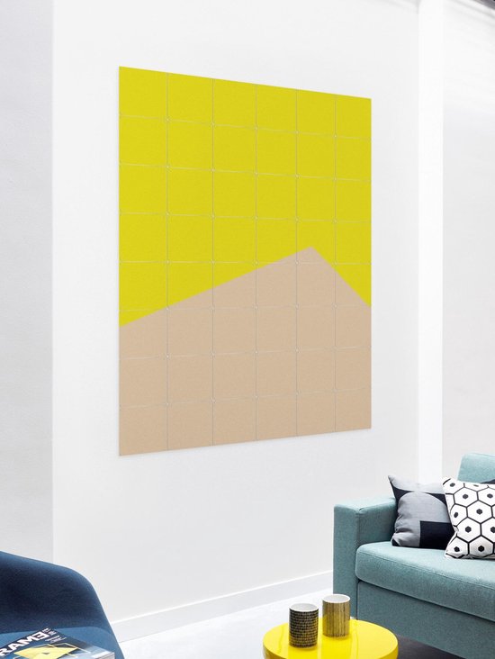 IXXI Color blocking - Yellow Beige - Décoration murale - Abstrait - 80 x 100 cm