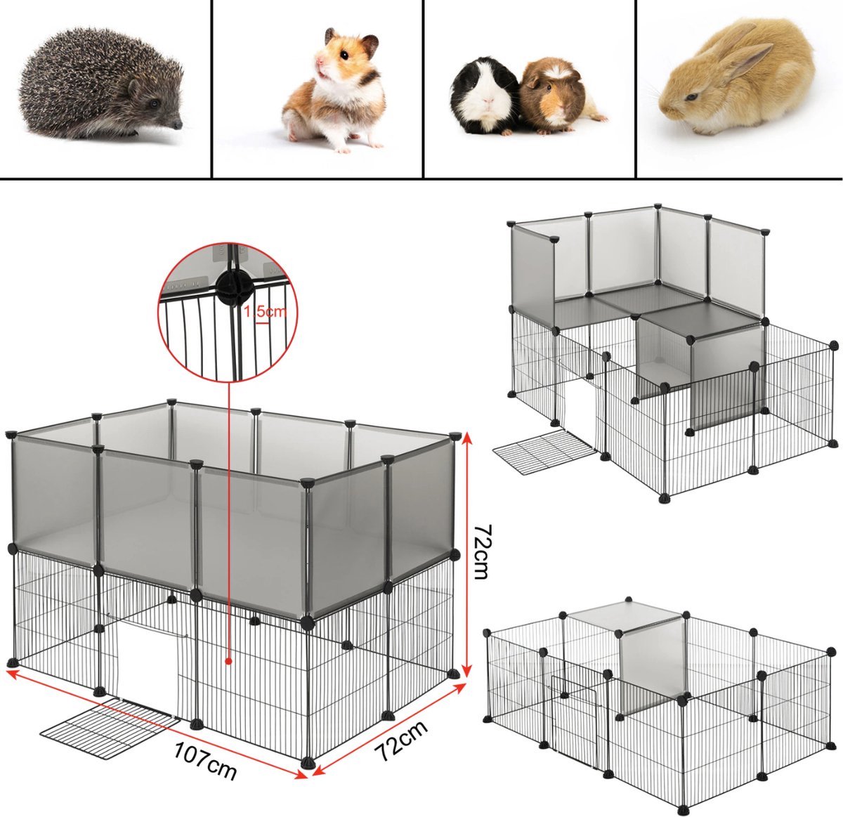 Happiq Dierenren - Extra hoog - Wit thumbnail 5