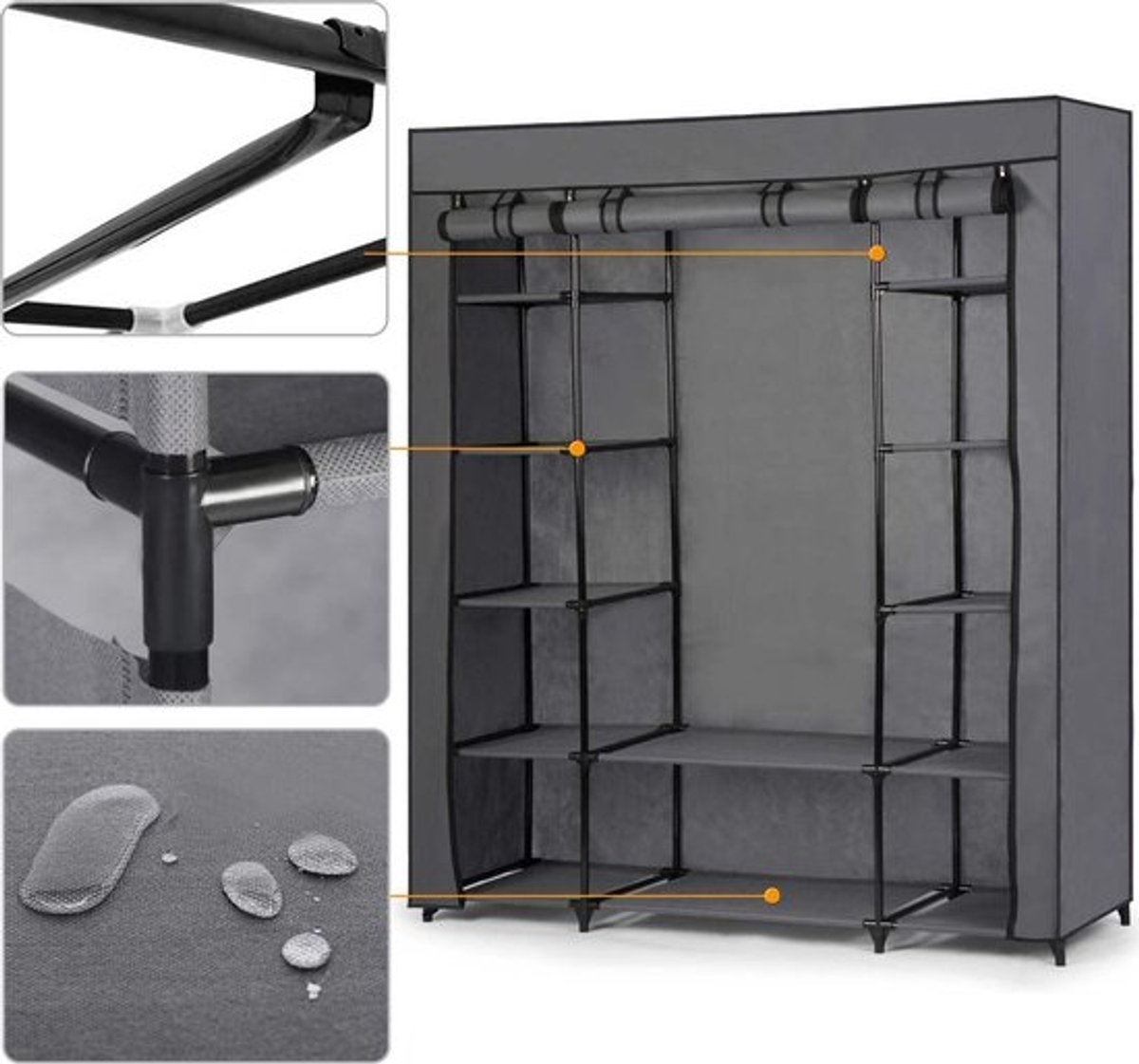 Kledingkast - Kledingkasten Slaapkamer - Kledingkast Slaapkamer - Kleding Kast - Garderobekast - Garderoberek - Kast - Opbergkast - Opberg Kast