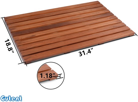 Sealskin Woodblock Badmat Teak hout 60x60 cm Bruin - 293326674
