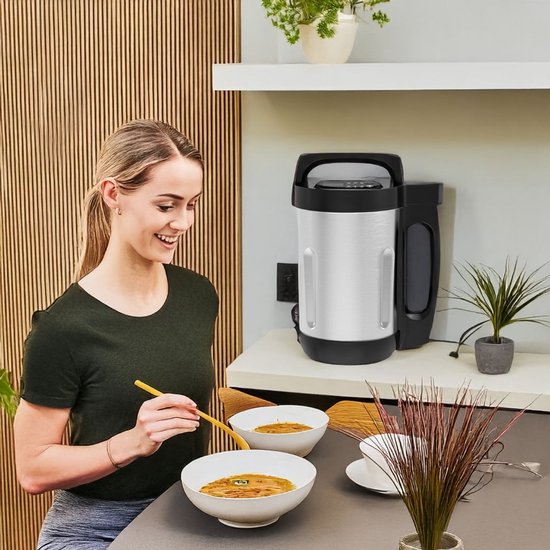 ApexArte® Soepmaker - Blender - Sojamelk Maker - Zwart en Grijs van ApexArte — afbeelding 4