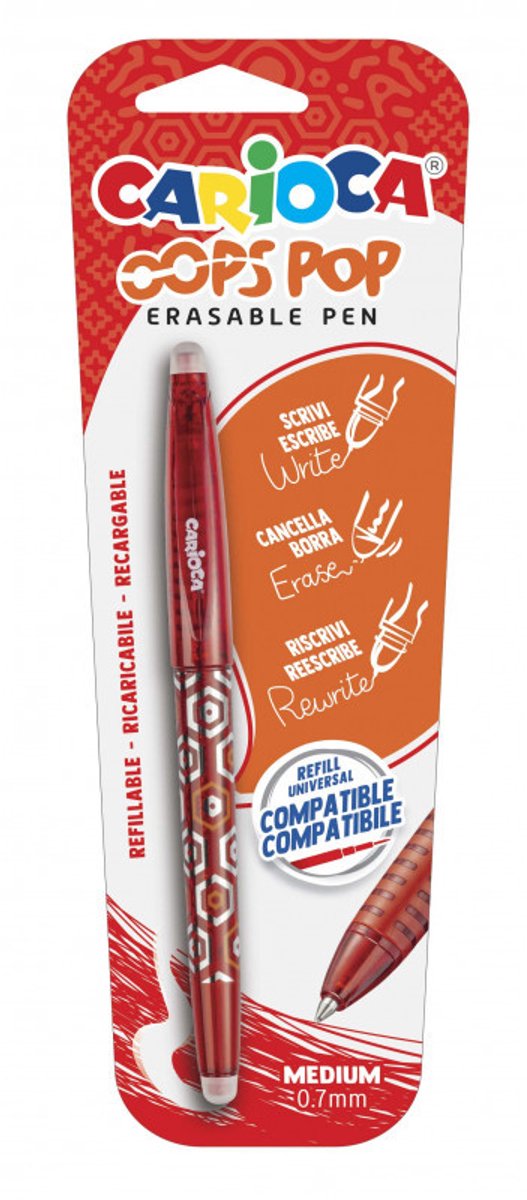 Carioca 41044/03 gelpen Afgetopte gelpen Rood 1 stuk(s)