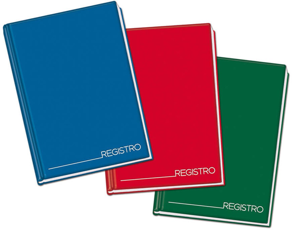 Blasetti 1342 schrijfblok & schrift A4 384 vel Blauw, Groen, Rood