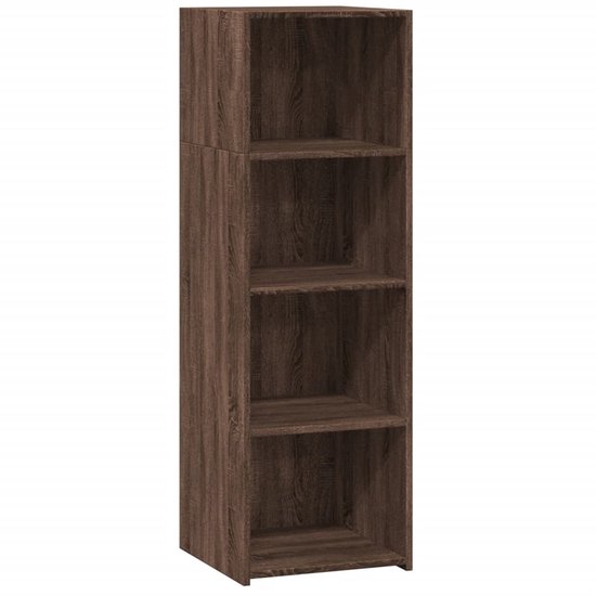 VidaXL Hoge kast 50x41x124 cm bewerkt hout sonoma eikenkleurig
