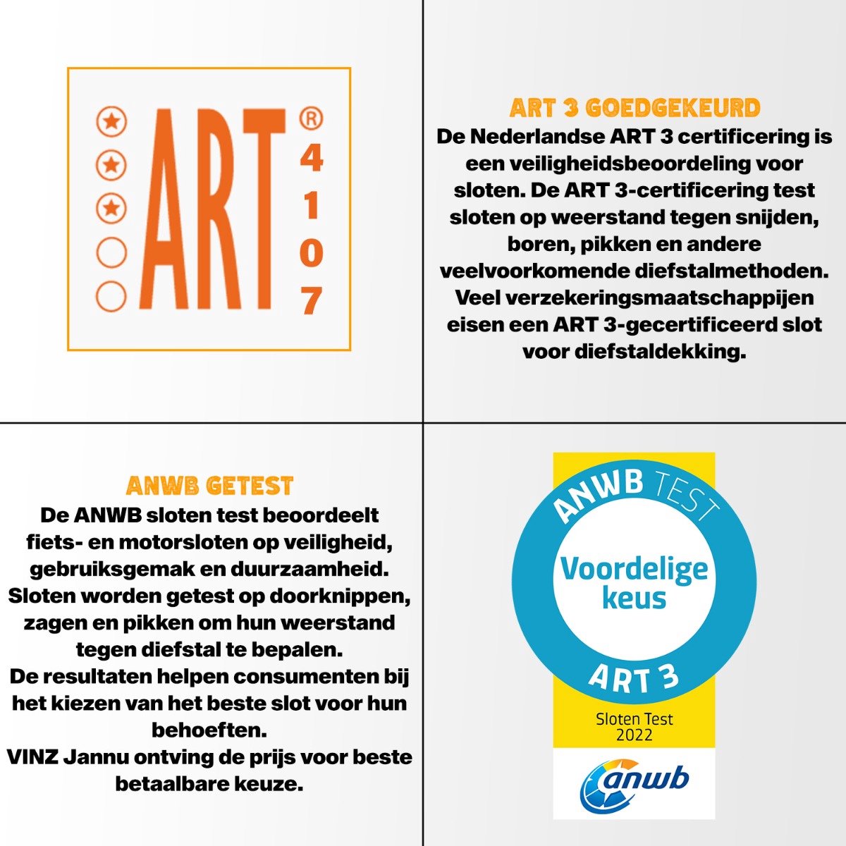 VINZ Jannu ART 3 Goedgekeurd Scooterslot / Fietsslot 200cm - ANWB slotentest: Goed - ART 3 Slot voor Verzekering Scooters, Elektrische Fietsen, Ebikes & Fatbike - Lichtgewicht Kettingslot - 3 Sleutel - 2 Meter Lang thumbnail 4