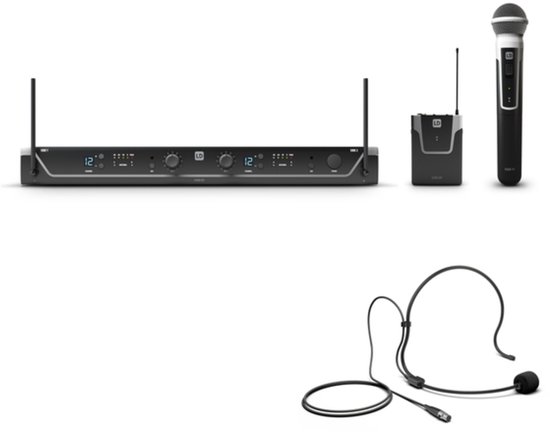 LD Systems U305 HBH 2 draadloze combinatieset (584 - 608 MHz)