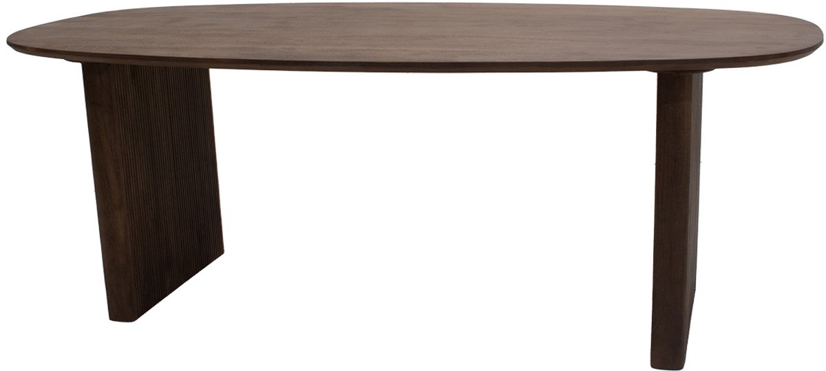 Giga Meubel Eettafel Aya - Donkerbruin Mangohout - 180x90x76cm