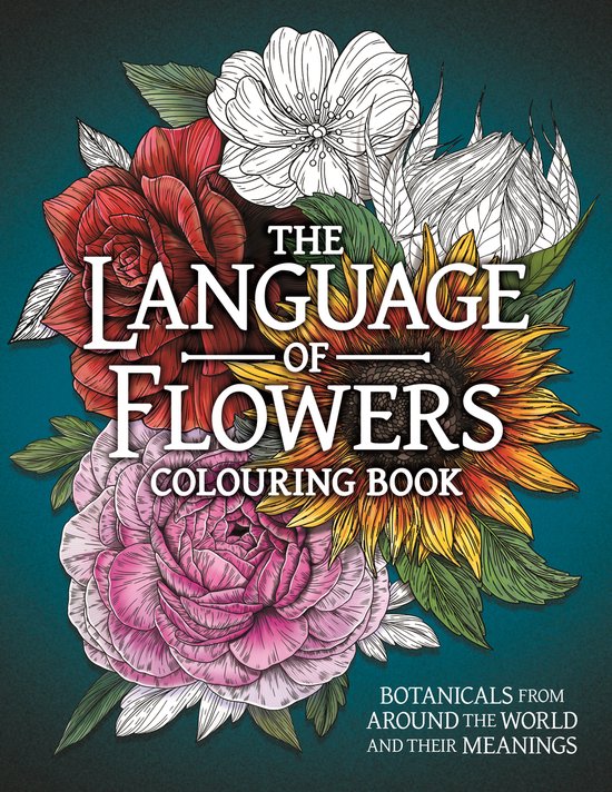 The Language of Flowers Colouring Book - cover