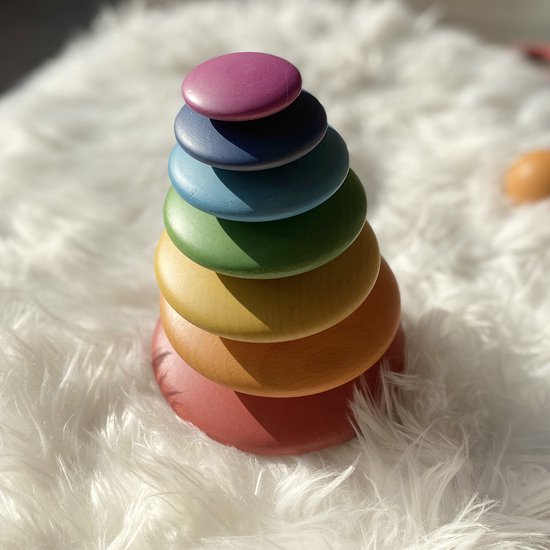 TickiT REGENBOOG HOUTEN KNOPEN van TickiT — afbeelding 3