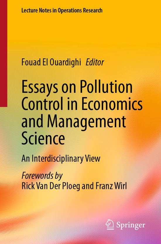 Lecture Notes in Operations Research- Essays on Pollution Co ... - cover