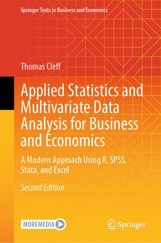 Economics and Finance (R0) - Applied Statistics and Multivar ... - cover