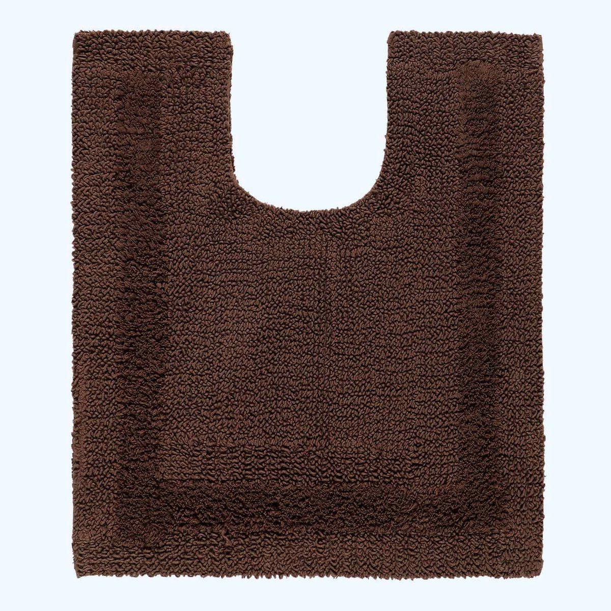 Homescapes toiletmat bruin 50x55 cm gemaakt van 100% katoen