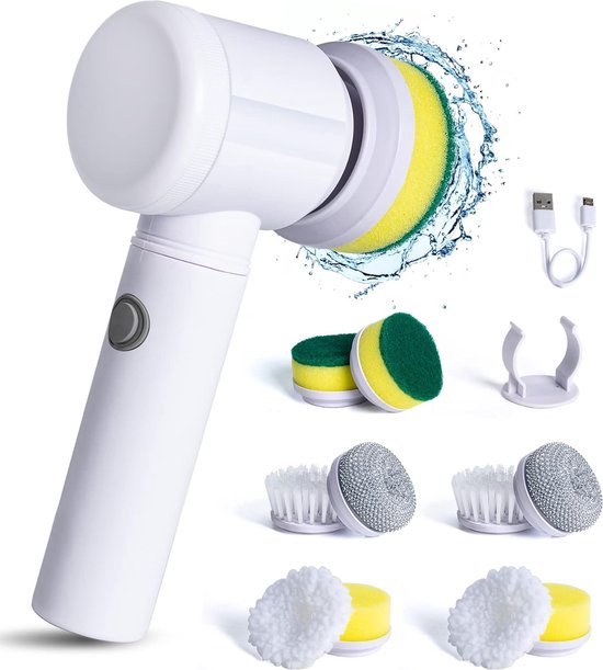 Elektrische Reinigungsbürste, Electric Spin Scrubber mit 8 Elektrische Reinigungsbürste, Electric Spin Scrubber mit 8