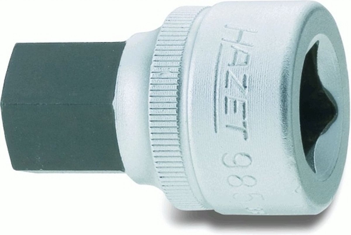 HAZET Dopsleutelbit 985-12 · 1/2 inch (12,5 mm) vierkant hol · Binnen-zeskant-profiel · SW 12 mm