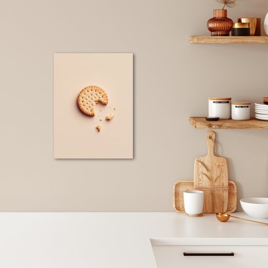 Tableau sur toile 30x40 cm - Décoration murale Cookie - Crumbs - beige - Accessoires de Décoration murale - Décoration murale Cuisine - Peintures sur toile