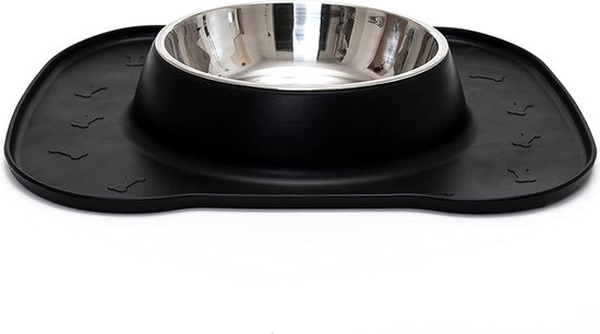 Goodivery ® Anti-slip Hondenbak Met Geïntegreerde Voerbak Voor Grote Honden Met Xl Roestvrijstalen Voerbak 1600 Ml