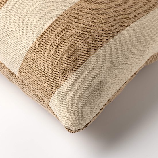 Dutch Décor CYRUS - Coussin d'extérieur 40x60 cm - déperlant et UV-résistant - Irish Cream - Beige
