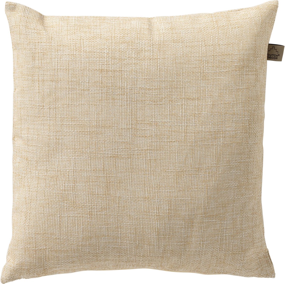 Dutch Decor NERIDA - buitenkussen 45x45 cm - waterafstotend en uv-bestendig - Creme Brulee - beige
