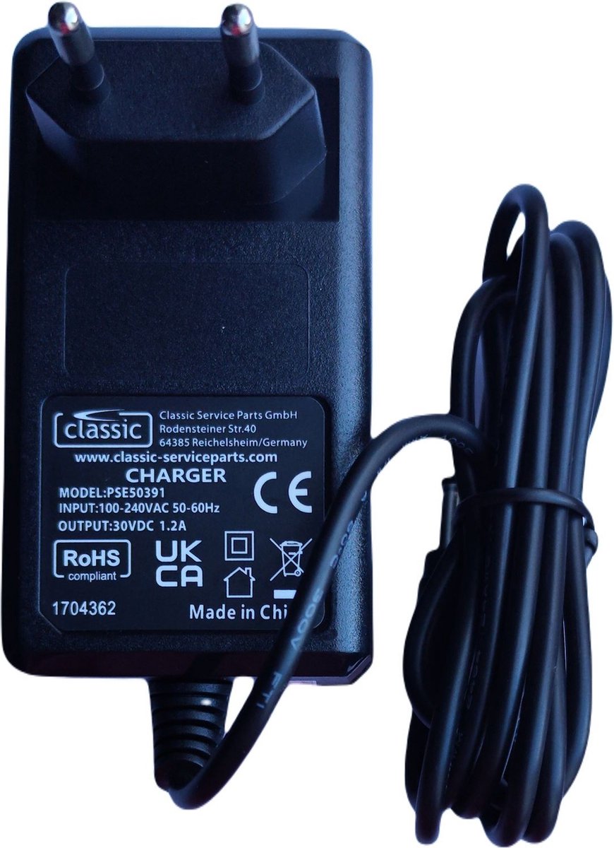 Samsung Bespoke Jet, Jet 85 en Jet 95 Serie Oplader (Plus.Parts® alternatief voor DJ44-00013H)