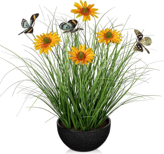 Kunstplant Gras met aren 150cm