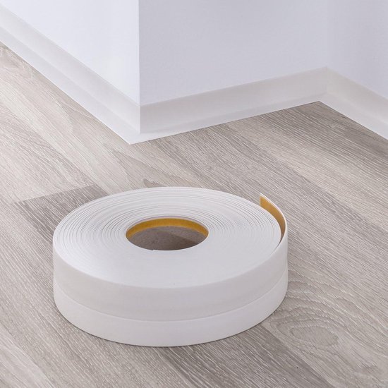 HOLZBRINK zelfklevende zachte plint, zwart PVC lamel, 32x23mm, 15 m