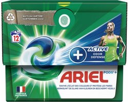 Ariel - Original - Actieve Geurbestrijding - Wasmiddelcapsules - Pods+ - Witte en Gekleurde Was - 12 Wasbeurten