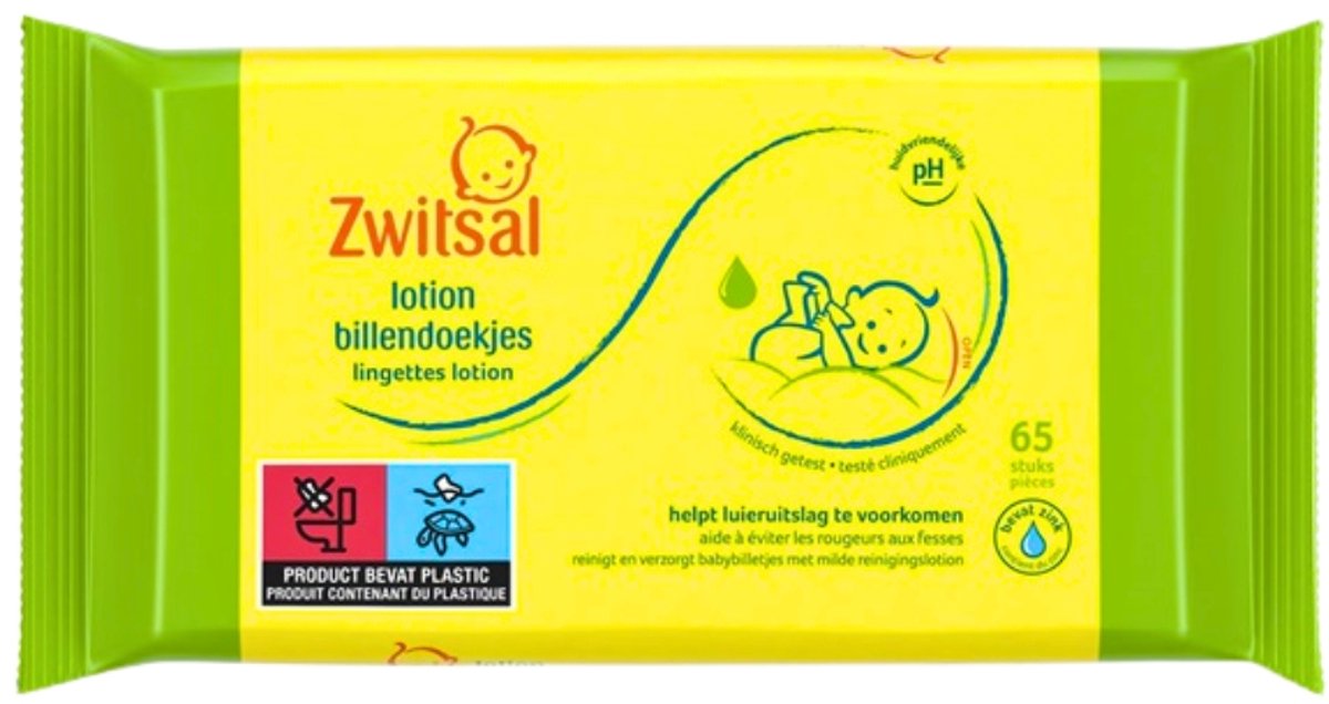 Zwitsal - Billendoekjes - Lotion - 65st