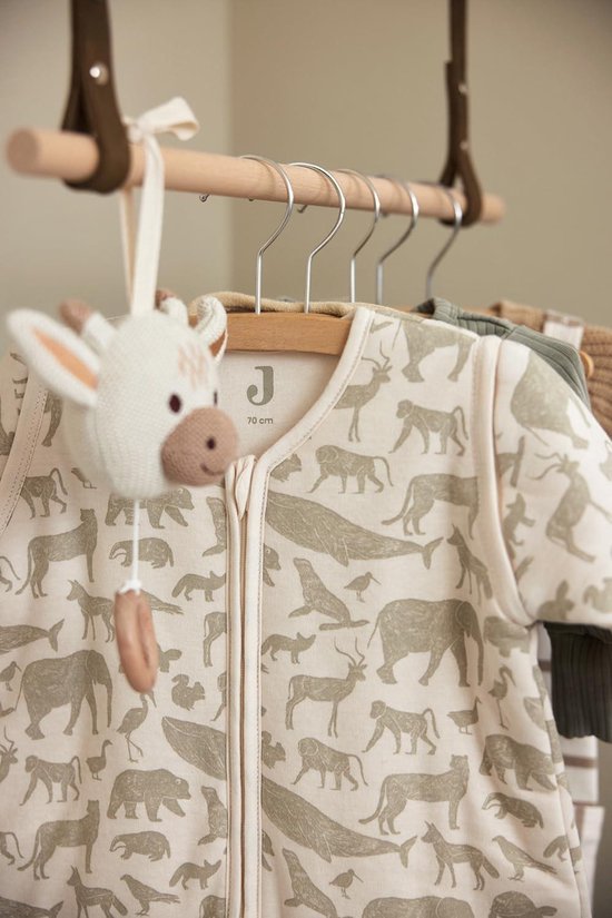 Winterslaapzak voor baby's - 70 cm - met dierenprint - olijfgroen — afbeelding 5