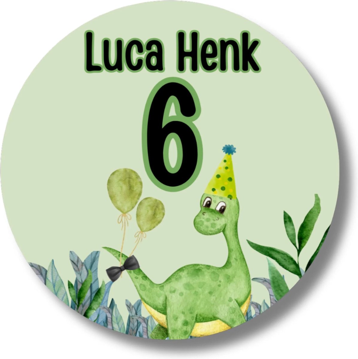 Dino Traktatie Uitdeelset - Compleet Feestpakket met Uitnodigingen, Gepersonaliseerde Stickers en Transparante Zakjes — afbeelding 10