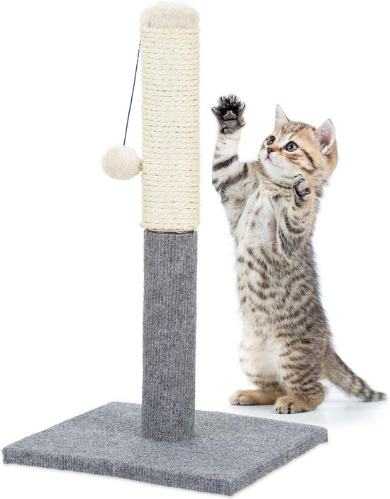 Krabpaal Amazonbasics Pecute 2-in-1 Krabpaal Voor Katten, Sisal, Dubbelzijdig Bruikbaar, Kan Pecute Sisal Krabplank Dubbelzijdig Als Bed En Krabpaal