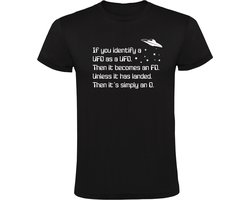 UFO FO O Heren T-shirt - grappig - ruimte - sterren - planeten - alien