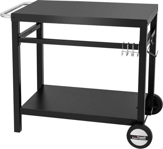 Grillwagen Grilltisch Outdoor Beistelltisch Garten Trolley Outdoorküche
