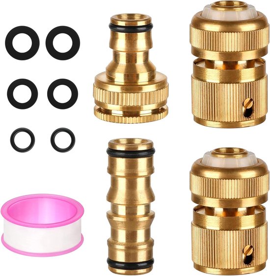 GZhaizhuan 12 stuks 1/2 inch slangaansluiting, 8 mm, 10 mm, 12 mm, 1/2 inch slangtule, buitendraad en binnendraad voor luchtslang, gasslang, waterslang GZhaizhuan 12 stuks 1/2 inch slangaansluiting, 8 mm, 10 mm, 12 mm, 1/2 inch slangtule, buitendraad en binnendraad voor luchtslang, gasslang, waterslang