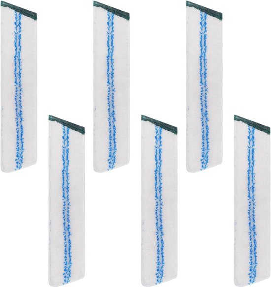 6 stuks vloerwisser mop vervangingshoes voor Vileda set, voor Vileda Ultramax/UltraMax Plus/Easy Wring UltraMax Microvezel Mop Cover vervangingsonderdelen, voor het verwijderen van alle vlekken op de