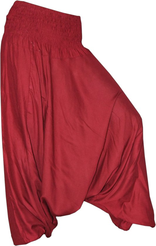 Pantaloni Aladino In Cotone Resistente, Taglia Unica S-M, Fatti A Mano Da Una Famiglia Artigiana