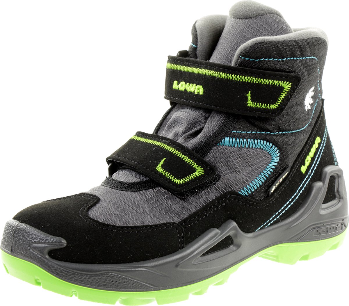 LOWA MILO GTX MID kinderwinterlaarzen gevoerd outdoor Goretex 640542 Grijs