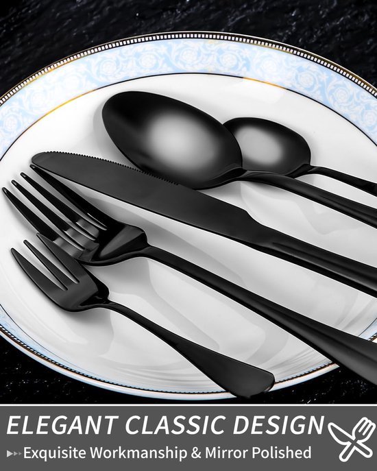 Zwart bestek | Aanbieding - Kookwinkel Kitchen&More Zwart bestek | Aanbieding - Kookwinkel Kitchen&More