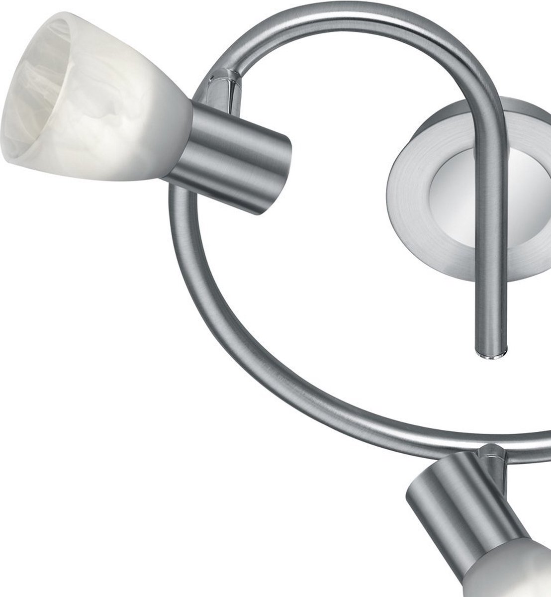 Trio Leuchten Levisto - Plafondlamp - 3 lichts - Ø 300 mm - staal
