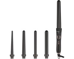 Max Pro Miracle 5 in 1 Krultang - Krultang set - Met Opzetstukken - Met Handschoen - Krultangset - Curling Iron - Krultangen