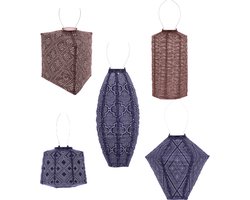 Lumiz Tuinverlichting op zonne energie - Solar tuinverlichting - Tuinverlichting - Lumiz solar lampion - Paris Set - 5 stuks