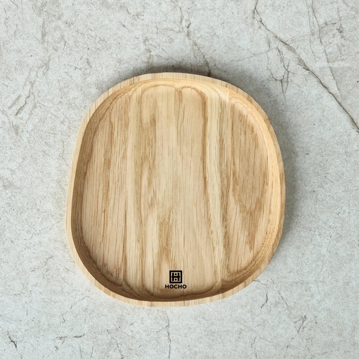 HOCHO Eikenhouten Dienblad Tenso Small – 160x150x15 mm – Hard Wax Afwerking