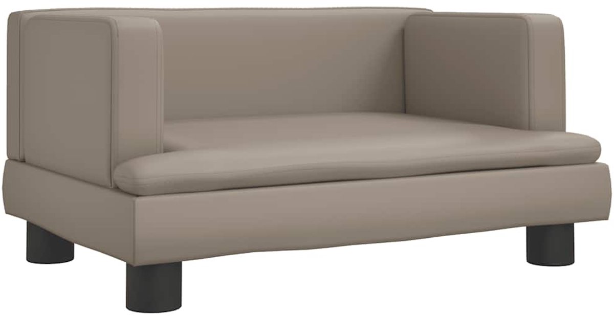 vidaXL Hondenmand 60x40x30 cm kunstleer cappuccinokleurig