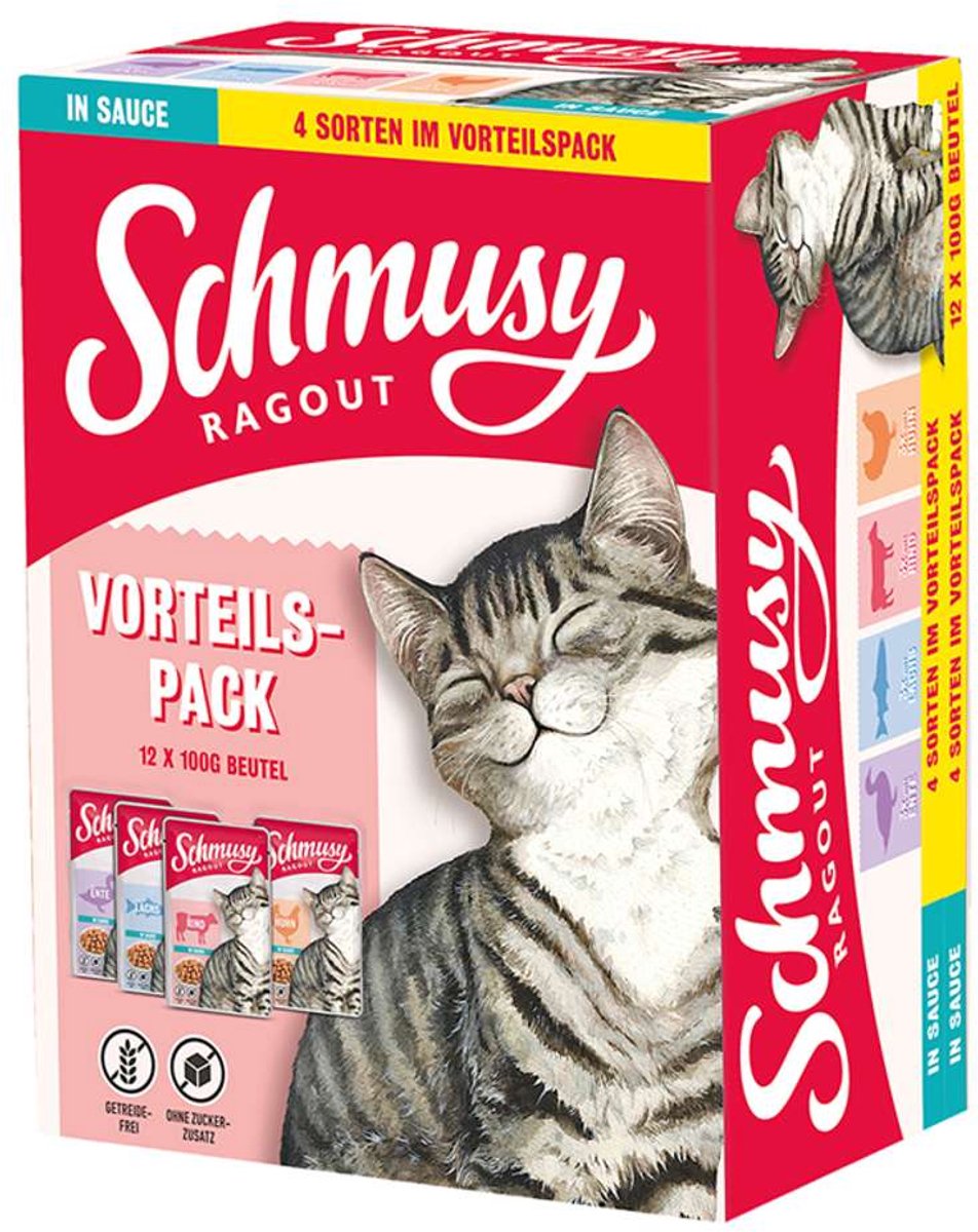 Schmusy Schmusy - Ragoutzakje 12x100g - Ragout Sauce (4 Pack)