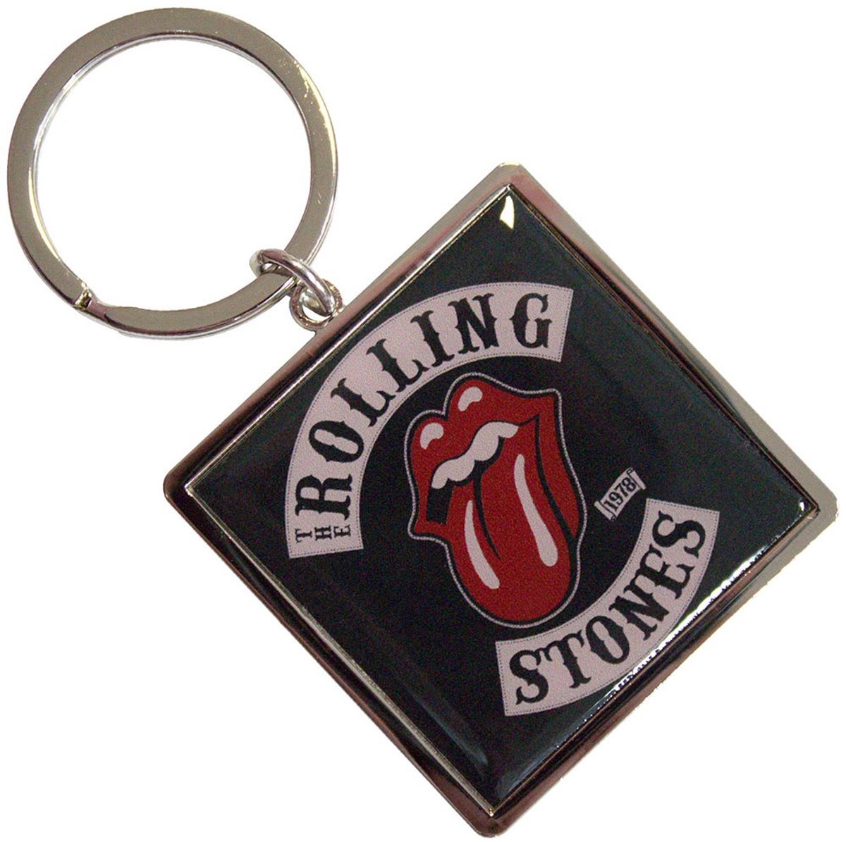 The Rolling Stones - Tour '78 Bordered Sleutelhanger - Zwart