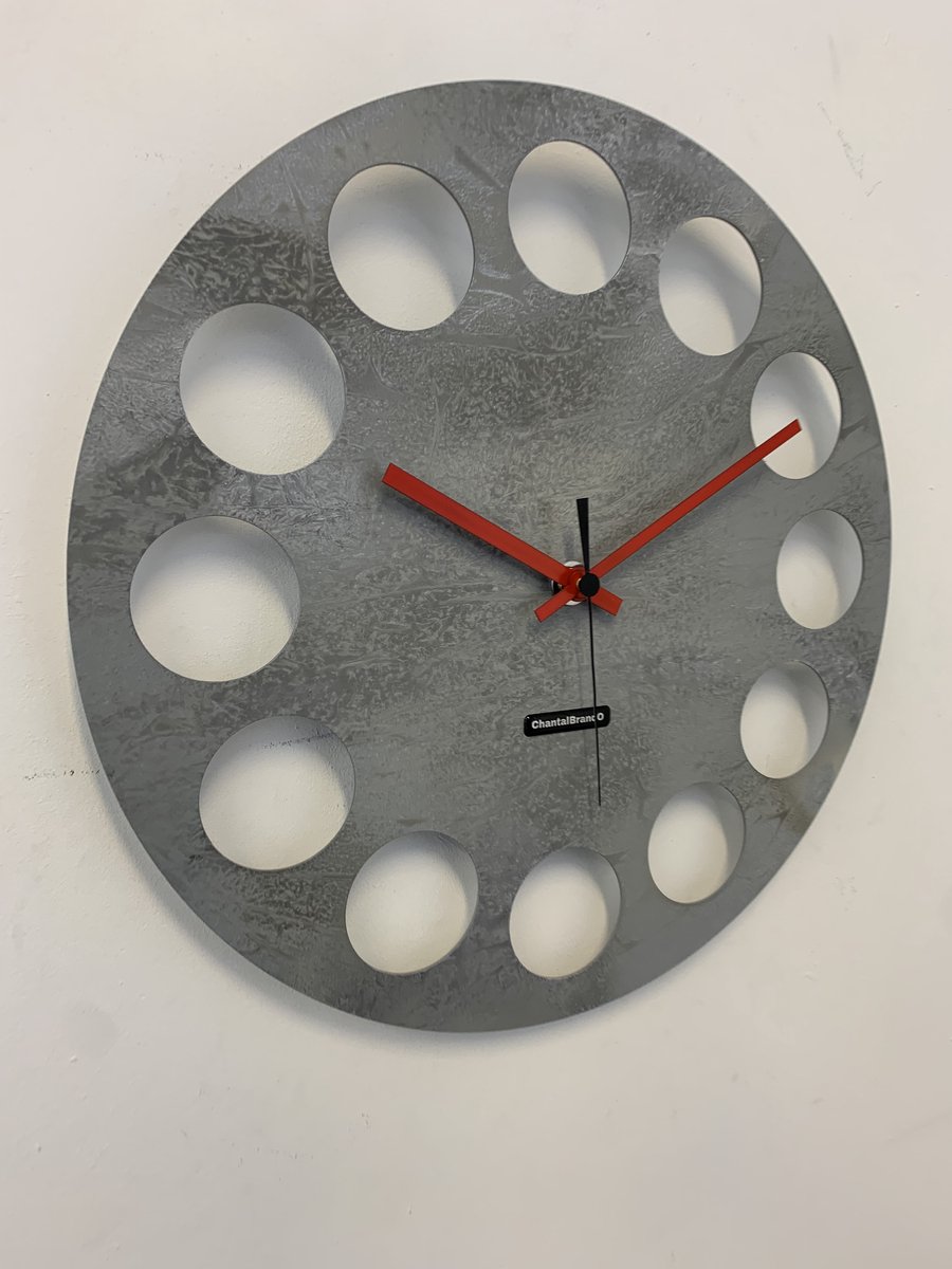 MOSACLOCK GREY LABEL Wandklok Modern Industrieel Design