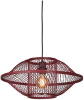 GOOD&MOJO Hanglamp Maui - Bordeaux - Ø50cm - Bohemian - Hanglampen Eetkamer, Slaapkamer, Woonkamer