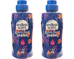 Wasparfum BERRY HEAVEN - Langdurige frisse geur - Set van 2 flessen - 40 wasbeurten - 400 ml per fles - Liquid Scent Booster