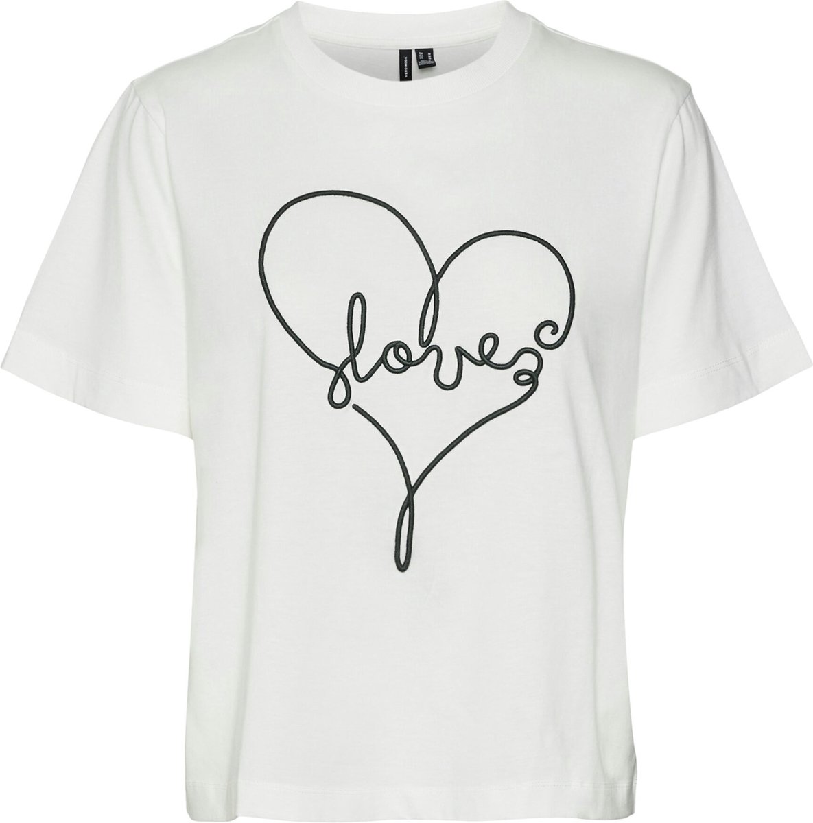 VERO MODA - VMFEA METTE SS TOP BOX JRS GA - Dames - T-shirts