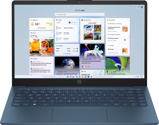 HP 14-ee0931nc Intel® Core™ i5 i5-1335U Laptop 35,6 cm (14") Full HD 16 GB DDR4-SDRAM 512 GB SSD Wi-Fi 6 (802.11ax) Windows 11 Home Blauw