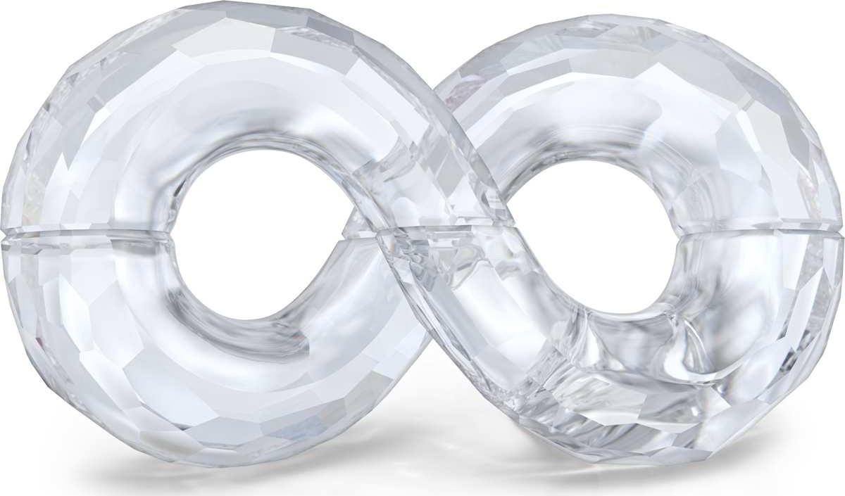 Swarovski beeldje Symbolica Infinity 5692960 | decoratie oneindigheidssymbool kristal in transparant | elegant tijdloos design voor cadeau en collectie